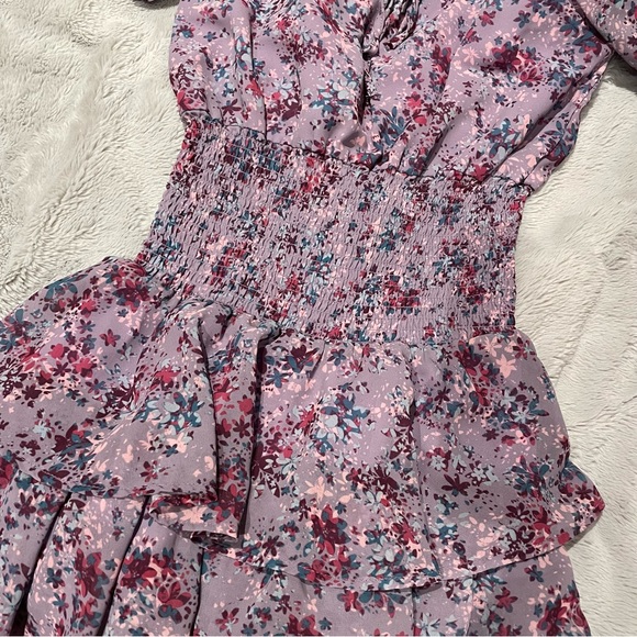 Koko + Mason Floral Smocked Dress - Picture 7 of 8